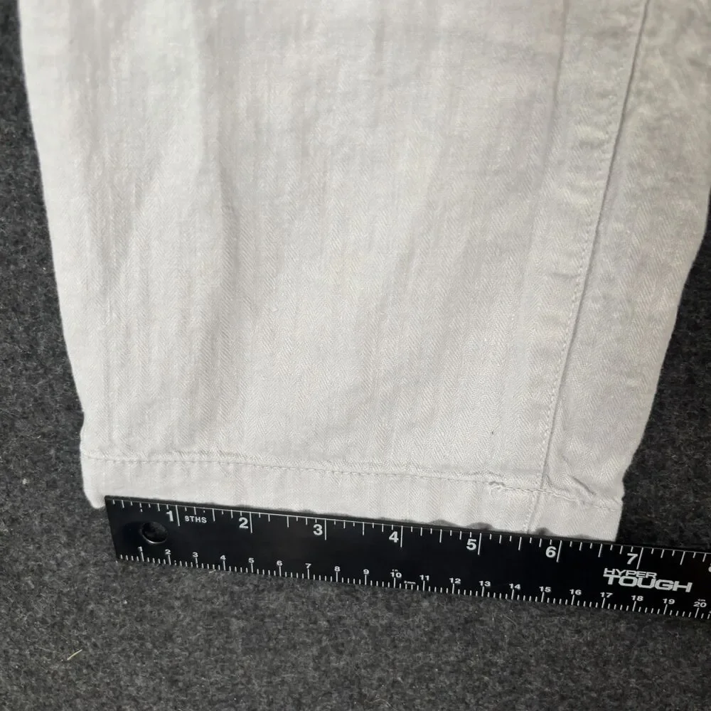 Banana Republic Mason Athletic Tapered Pants Men's 34x30 Gray Linen Chino